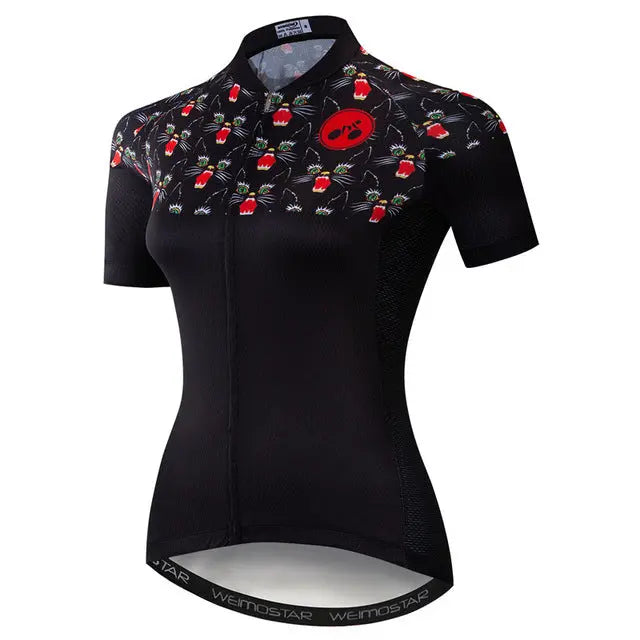 Women Cycling Jersey Shirt cj