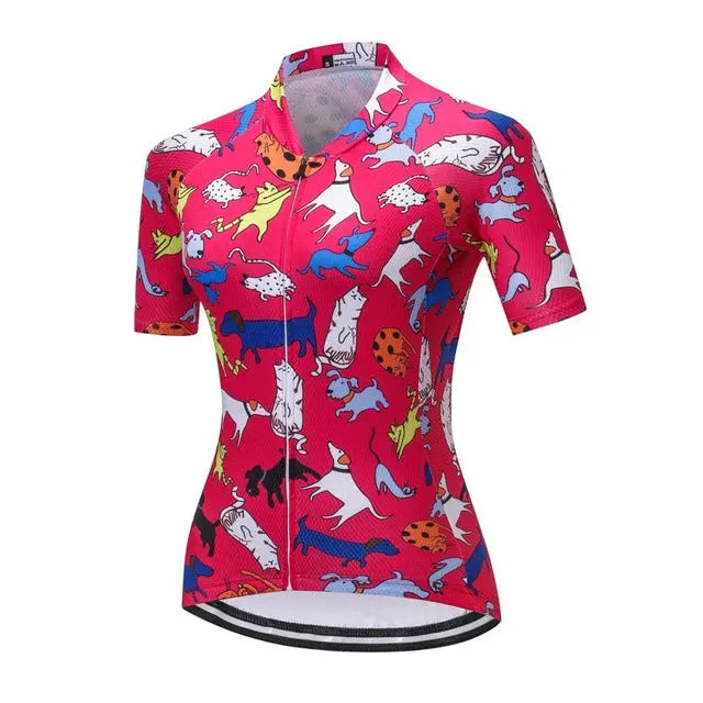 Women Cycling Jersey Shirt cj