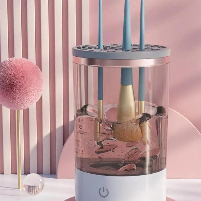 Discover ultimate convenience with Shop with Vanny's Portable Electric Makeup Brush Cleaner. Effortlessly keep your eye shadow brushes clean, ensuring flawless makeup application every time. Elevate your beauty routine with this must-have tool. Shop now for a cleaner and more beautiful you