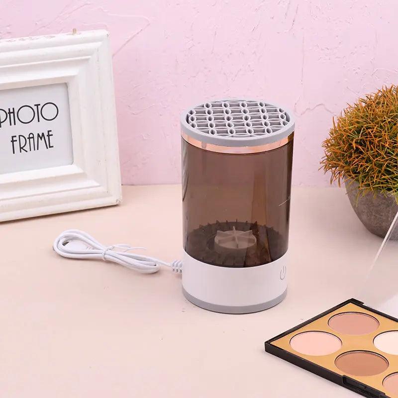 Women Eye Shadow Brush Cleaning Tool Portable Electric Makeup Brush Cleaner Machine With USB Charging Automatic Cosmetic Brush cj