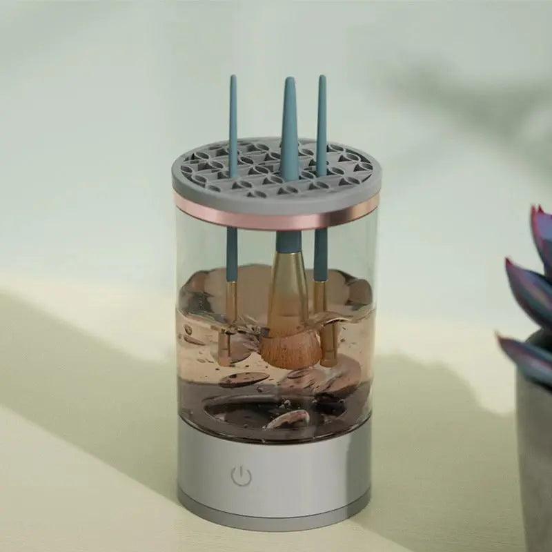 Women Eye Shadow Brush Cleaning Tool Portable Electric Makeup Brush Cleaner Machine With USB Charging Automatic Cosmetic Brush cj