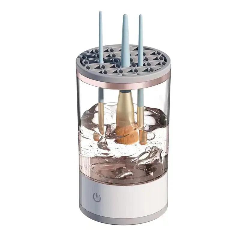 Women Eye Shadow Brush Cleaning Tool Portable Electric Makeup Brush Cleaner Machine With USB Charging Automatic Cosmetic Brush cj