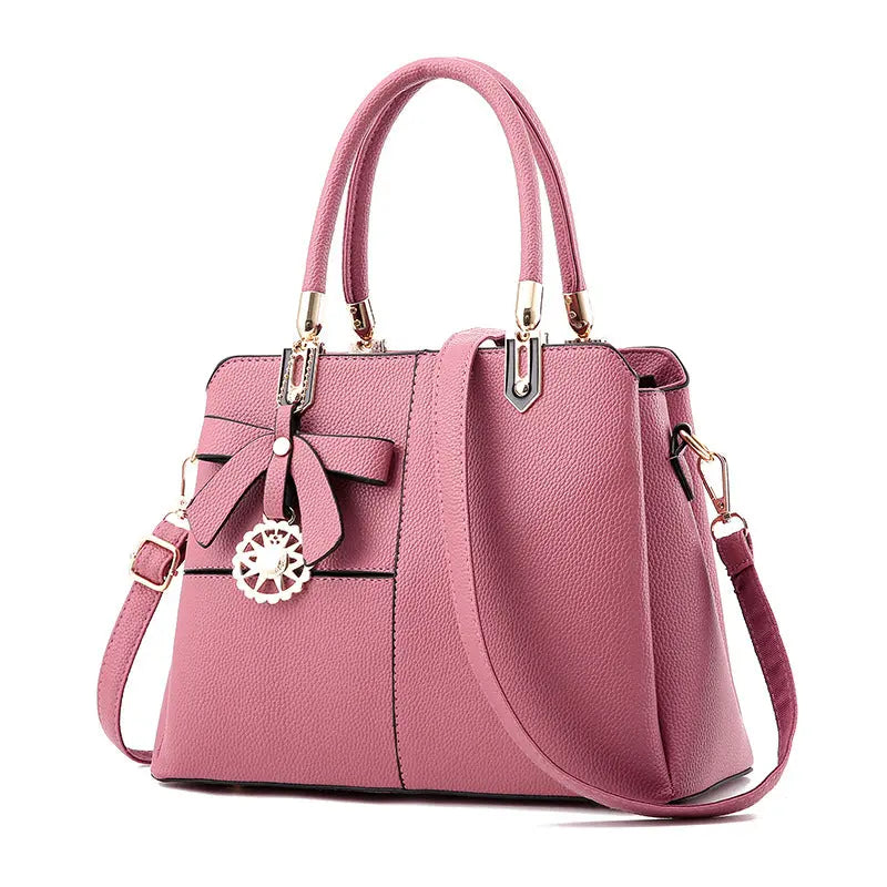 Women's contrast color handbag shoulder bag cj