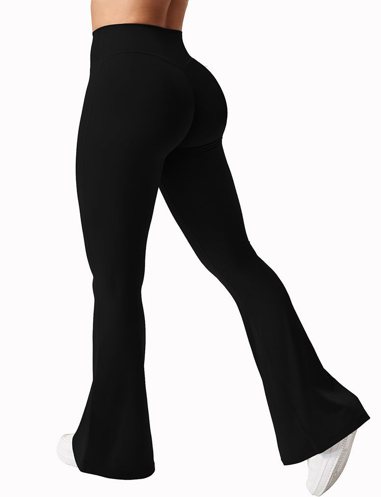 V-Waist Bell Bottom Yoga Pants | Peach Hip Lift
