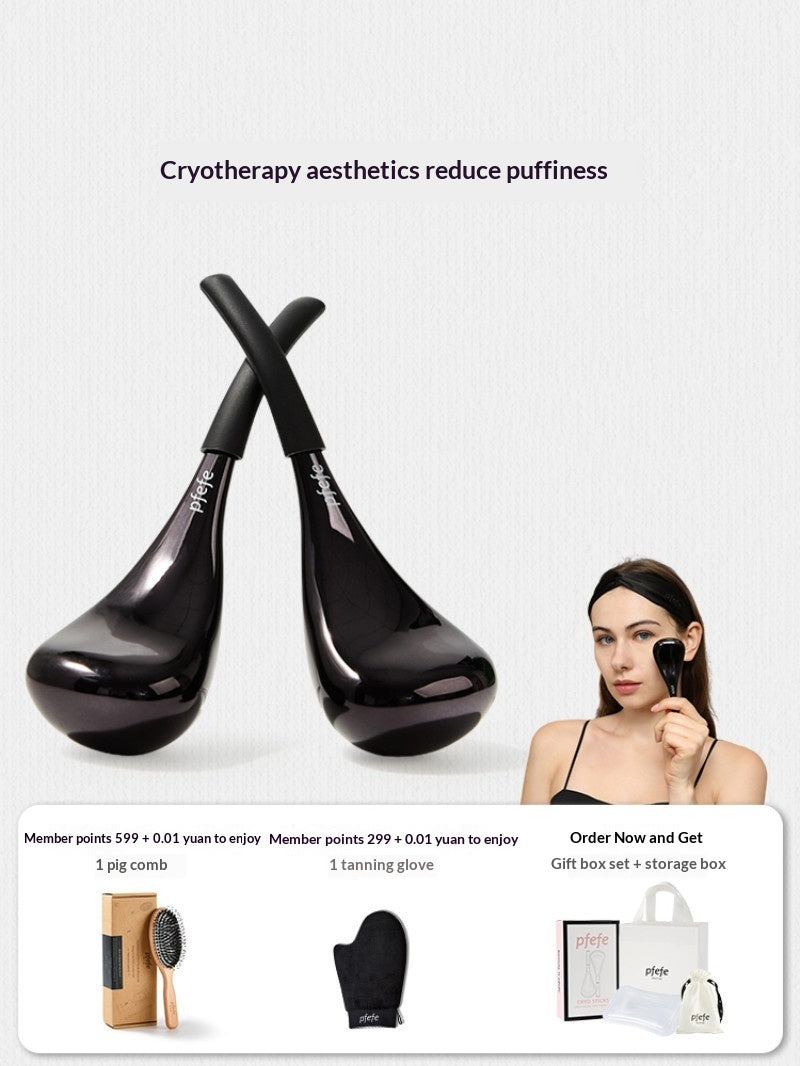 Ice Glow Cryo Facial Massager – Cold Therapy Eye & Face De-Puffing Tool