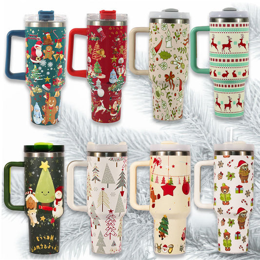 Enjoy the festive season with our Christmas-themed Stainless Steel Vacuum Cup. Keep your beverages hot or cold in style. Shop now for a holiday-inspired, durable cup perfect for any occasion
