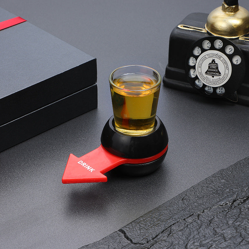 Rotatable Arrow Beer Wine Board Game Spin Drinking Game Pointer Shot Spinner Party Game Glass Cup Kit Table Gifts Entertainment Shop with Vanny