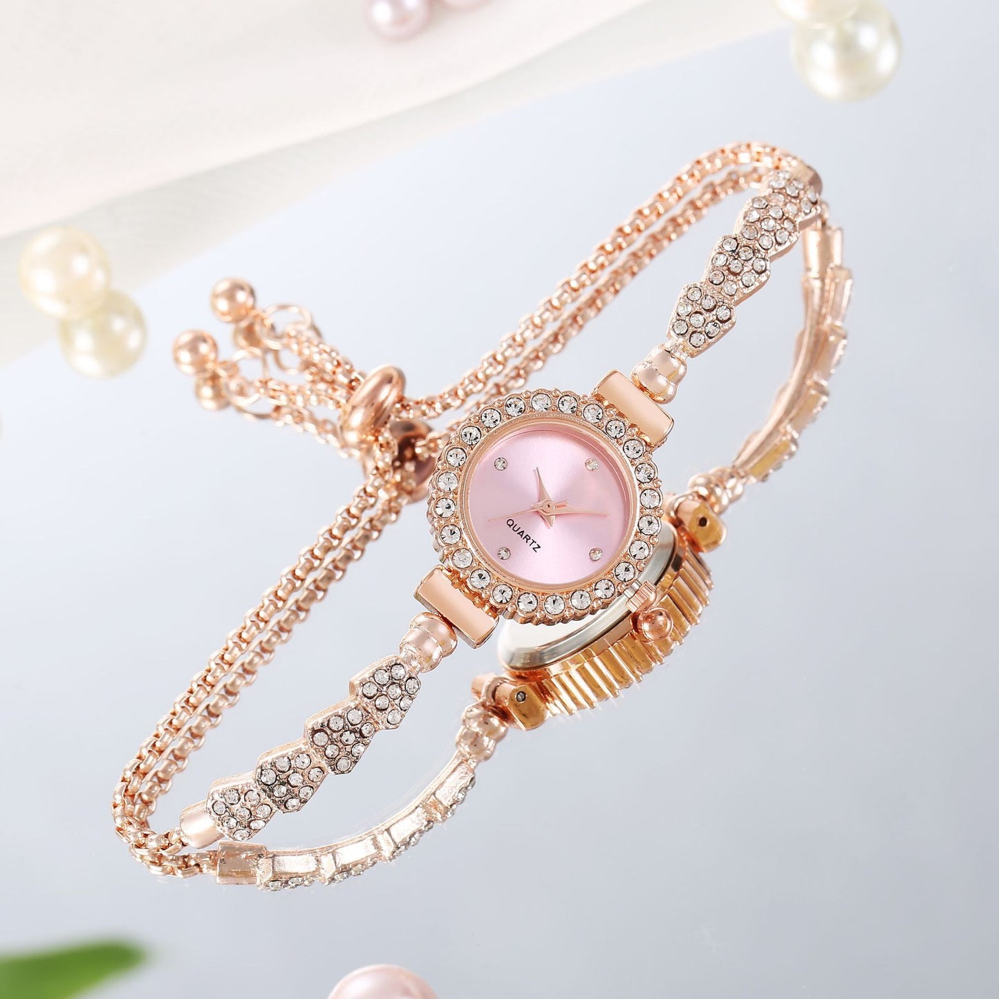 Fashion Luxury Women's Watch Gold Fine Strap Ladies Watch For Bracelet Female Wrist Watch