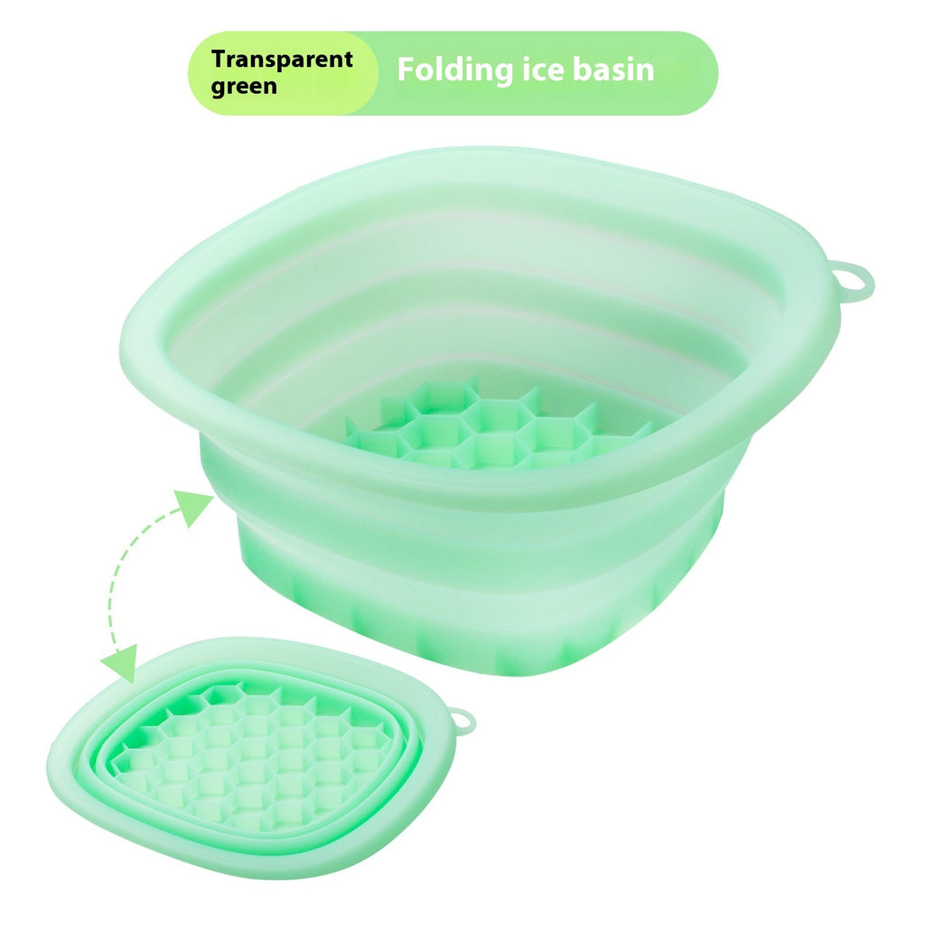 Silicone Folding Basin – Ice Bath, Facial Care & Travel Wash Bowl