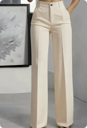 Soft Flow Wide-Leg Trousers – Minimalist Everyday Pants for Women