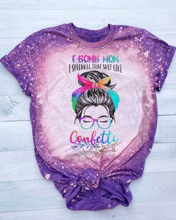 Printed Pullover Round Neck Printed Short Sleeve Loose T-shirt cj