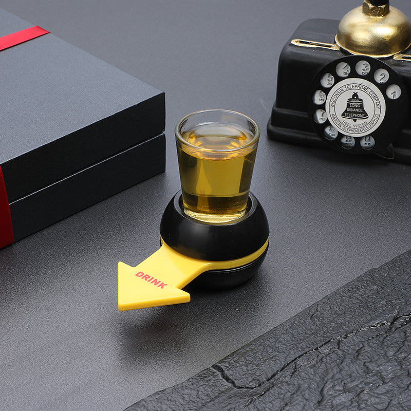 Rotatable Arrow Beer Wine Board Game Spin Drinking Game Pointer Shot Spinner Party Game Glass Cup Kit Table Gifts Entertainment Shop with Vanny