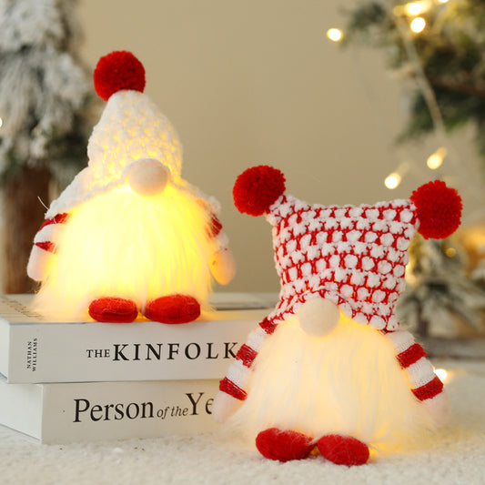 New Christmas Faceless Doll With Lights cj