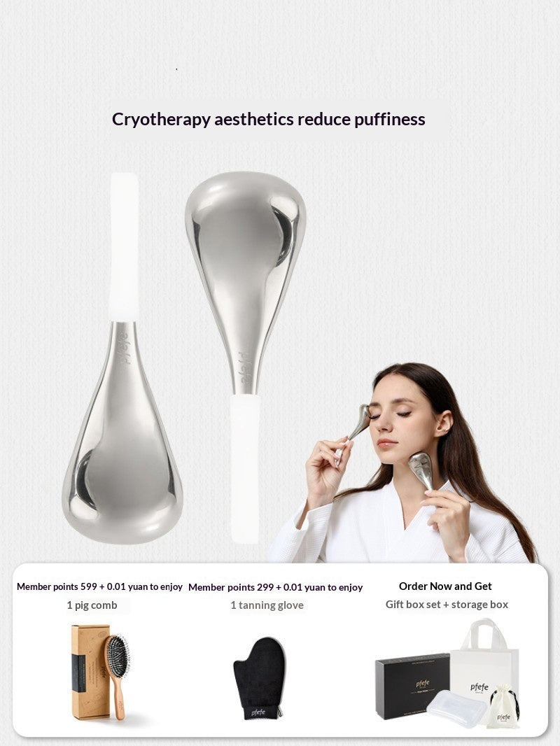 Ice Glow Cryo Facial Massager – Cold Therapy Eye & Face De-Puffing Tool