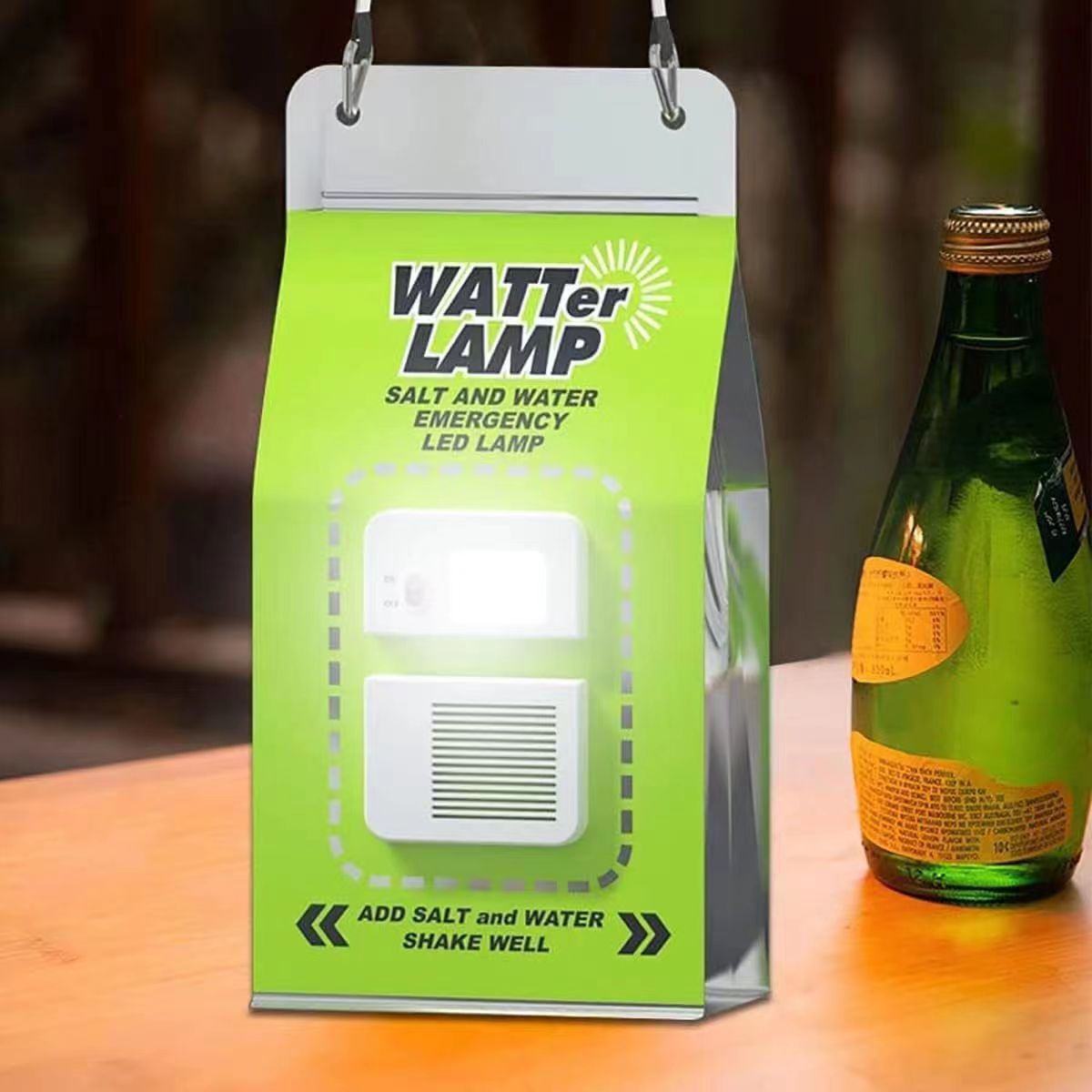 Portable Salt Water Lamp Camping LED Light Sustainable Outdoor Lighting Eco-Friendly Camping Gear Saltwater-Powered Lamp Camping Essentials Outdoor Adventure Lighting ShopWithVanny Top-Ranking Camping Accessories Sustainable Camping Solutions