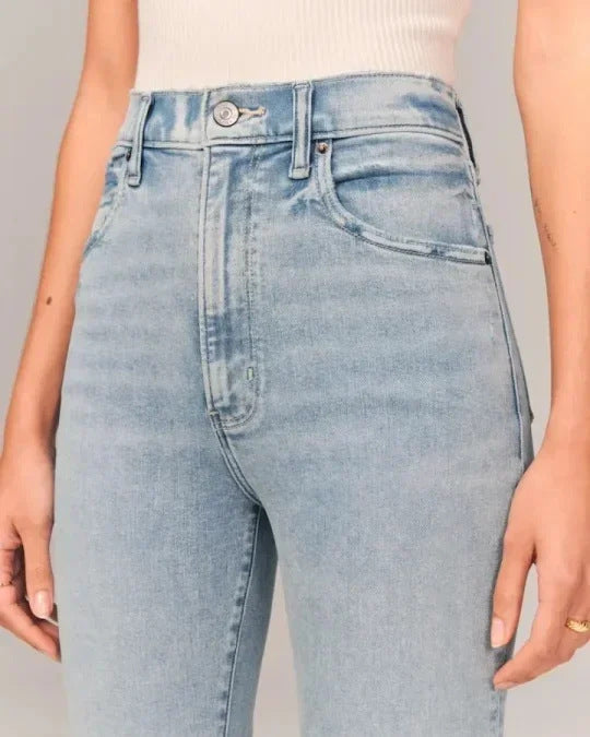 Damen-Freizeitjeans in Uni-Farben