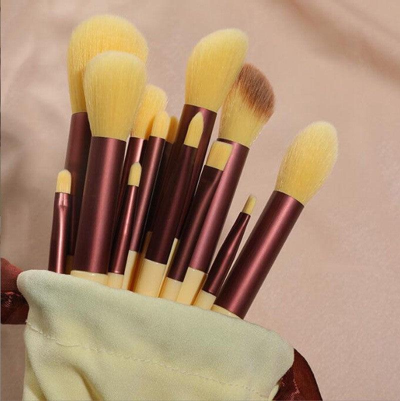 Purpleflower Holly Leaf 13 Makeup Brushes Super Soft Eye Shadow Brush Tool Outfit cj