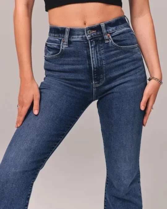 Damen-Freizeitjeans in Uni-Farben