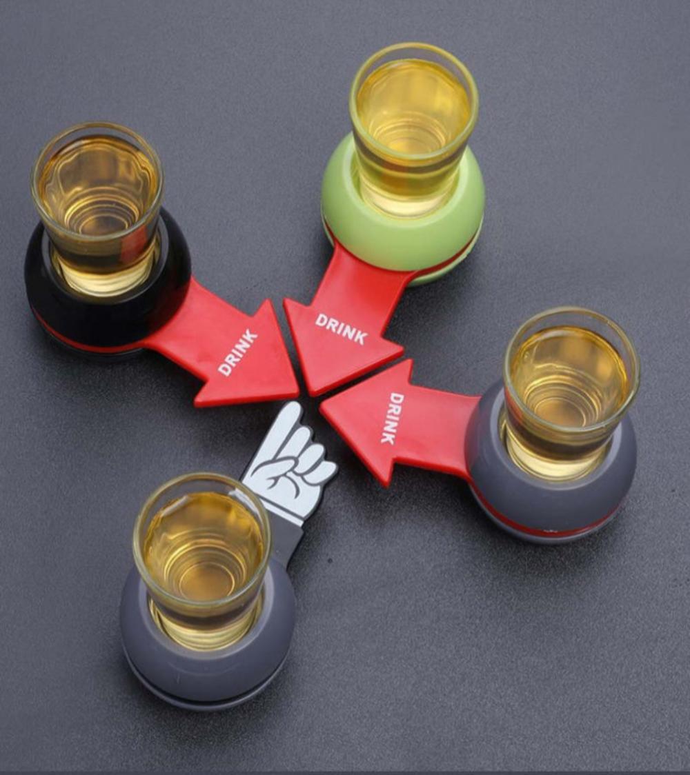 Rotatable Arrow Beer Wine Board Game Spin Drinking Game Pointer Shot Spinner Party Game Glass Cup Kit Table Gifts Entertainment Shop with Vanny