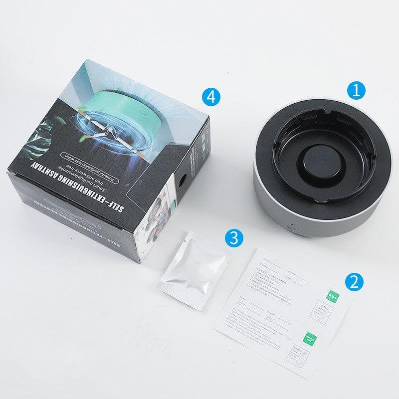 Smoke Removal Air Purification Ashtray Anion Purification Practical Automatic Purifier Ashtray Portable Gadgets For Car Ashtray cj